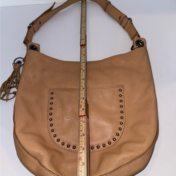 Sak Zinnia Beige Leather Front Stud Studded Pocket Purse - Picture 3 of 13